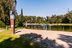 nudism bath in Volksdorf near Hamburg, north Germany, Germany