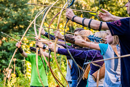 archery in Volksdorf near Hamburg, north Germany, Germany