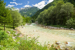 Fluss Soca, Gorenjska, Oberkrain, Nationalpark Triglav, Julische Alpen, Slowenien