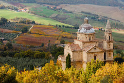 San Biagio, Kirche, 16. Jhd., Hochrenaissance, Herbst, Montepulciano, Toskana, Italien, Europa