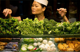 Exotic food at the Food Republic in Vivo City in Singapore