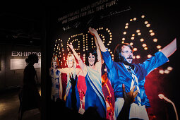 Abba poster in the Abba Museum, Stockholm, Sweden