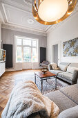 art nouveau apartment with modern facilities, Hamburg, north Germany, Germany