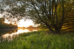 Birtener Altrhein, old arm of the Rhine river, near Xanten, Lower Rhine, North-Rhine Westphalia, Germany