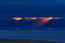 Wolkenstimmung über Tasman Bay, Abel Tasman Nationalpark, Tasman, Südinsel, Neuseeland