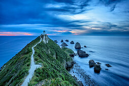 Lighthouse at Nugget Point, Otago, South island, New Zealand