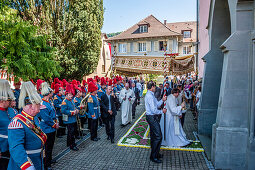 Corpus Christi, Feast of Corpus Christi procession, Sipplingen, Lake Constance, Baden-Wuerttemberg, Germany, Europe