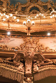 La Fenice opera theater, Ceiling, Venedig, Venezia, Venice, Italia, Europe