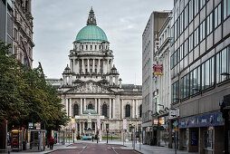 impressive dome of Belfast City Hall, Northern Ireland, United Kingdom, Europe