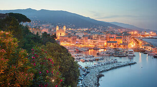 Blick auf den Hafen von Bastia, Haute Corse, Korsika, Frankreich