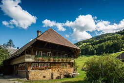 Alter Schwarzwaldhof, Präg, bei Todtnau, Schwarzwald, Baden-Württemberg, Deutschland