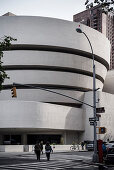 Exterior of the Guggenheim Museum, Frank Lloyd Wright, Upper East Side, Manhattan, NYC, New York City, United States of America, USA, North America