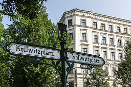 Kollwitzplatz, Street Sign, Prenzlauer Berg, Germany