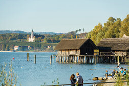 Pfahlbaumuseum Unteruhldingen, stilt house museum, UNESCO World Cultural Heritage Site, Uhldingen-Mühlhofen, Lake Constance, Baden-Württemberg, Germany