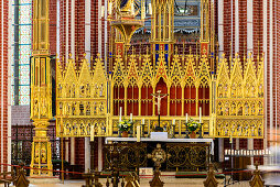 Goldener Altar im Münster Bad Doberan, Ostseeküste, Mecklenburg-Vorpommern, Deutschland