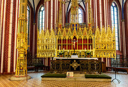 Goldener Altar im Münster Bad Doberan, Ostseeküste, Mecklenburg-Vorpommern, Deutschland