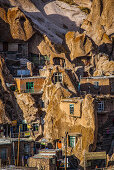 Mountain village Kandovan with cave houses, Eastazerbaijan, Iran, Asia