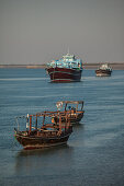 Traditional Lenj ship of Qeshm, Persian Gulf, Iran, Asia