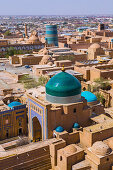 Historical city center of Khiva, Uzbekistan, Asia