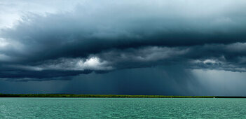 Storm over Darwin Barbour during Monsoon