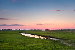 Sonnenuntergang bei Kloster, Insel Hiddensee, Mecklenburg-Vorpommern, Deutschland