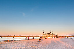 Pier, Ahlbeck, Usedom island, Mecklenburg-Western Pomerania, Germany