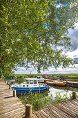 Hafen, Lütow, Halbinsel Gnitz, Usedom, Mecklenburg-Vorpommern, Deutschland