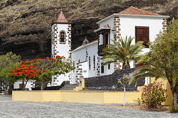 Nuestra Senora de las Angustias, pilgrimage church, Barranco de las Angustias, gorge, near Puerto Tazacorte,UNESCO Biosphere Reserve, La Palma, Canary Islands, Spain, Europe