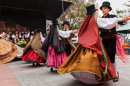 folk dance, traditional costumes, festival on the day of the Canary Island, folk group, springtime, Los Sauces, San Andres y Sauces, UNESCO Biosphere Reserve, La Palma, Canary Islands, Spain, Europe