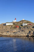 Lighthouse Lindesnes fyr at the Cape Lidesnes, Skagerak, Northern Sea, Vest-Agder, Sorlandet, Southern Norway, Norway, Scandinavia, Northern Europe, Europe