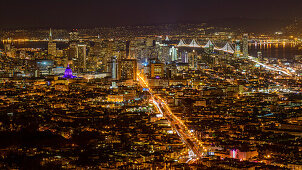 San Francisco at night, California, USA
