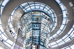 Glass dome, Reichstag, Bundestag, Berlin, Germany