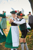 Kids, Traditional bavarian dance , Ammerland, bavaria, Germany