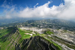 Blick auf Gottesackerplateau vom Hohen Ifen, Hoher Ifen, Allgäuer Alpen, Walsertal, Vorarlberg, Österreich