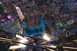At the Top Sky, Burj Khalifa, Blick, Aussichtsterrasse, 148. Etage, 555 Meter, Dubai, VAE, Vereinigte Arabische Emirate