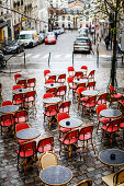 Strassenrestaurant, Montmartre, Paris, Frankreich, Europa