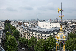 Blick vom Dach des Warenhauses Printemps, Paris, Region Île-de-France, Frankreich