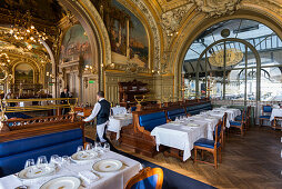 Art deco Bahnhofsrestaurant Le Train Bleu, Gare de Lyon, Paris, Frankreich