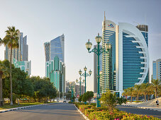 Wolkenkratzer, West Bay, Diplomatic Area, Doha, Katar