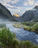 Mount Talbot, Hollyford River, Fiordland Nationalpark, Southland, Südinsel, Neuseeland, Ozeanien