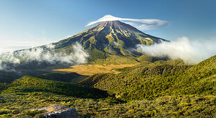 Mount Taranaki, nahe Pouakai Hut, Egmont Nationalpark, Taranaki, Nordinsel, Neuseeland, Ozeanien