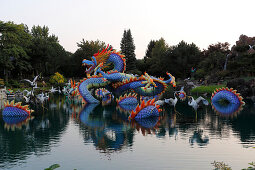 Chinesisches Lichterfest im Botanischen Garten Montreal, Quebec, Kanada