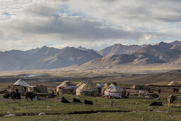 Kirgisische Siedlung im Pamir, Afghanistan, Asien