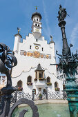 Das Rathaus in der Altstadt, Kempten, Bayern, Deutschland