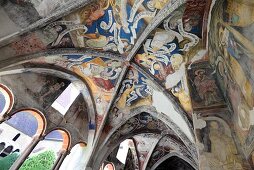 Cloister, Cathedral of Bressanone in Valle Isarco, South Tyrol, Italy