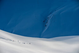 Heliskiing in Island bei perfekten Bedingungen