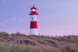 List-Ost lighthouse, Ellenbogen, Sylt, Schleswig-Holstein, Germany