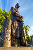 Marschall Josef Pilsudski, Militärführer Wiedererlangung der Unabhängigkeit Polens, Nähe Palast Belvedere, Warschau, Polen