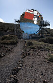 Das MAGIC Spiegelteleskop, Roque de los Muchachos, Caldera de Taburiente, La Palma, Kanarische Inseln, Spanien, Europa