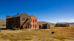Old house of Bodie ghost town, an old gold mining town in California, United States